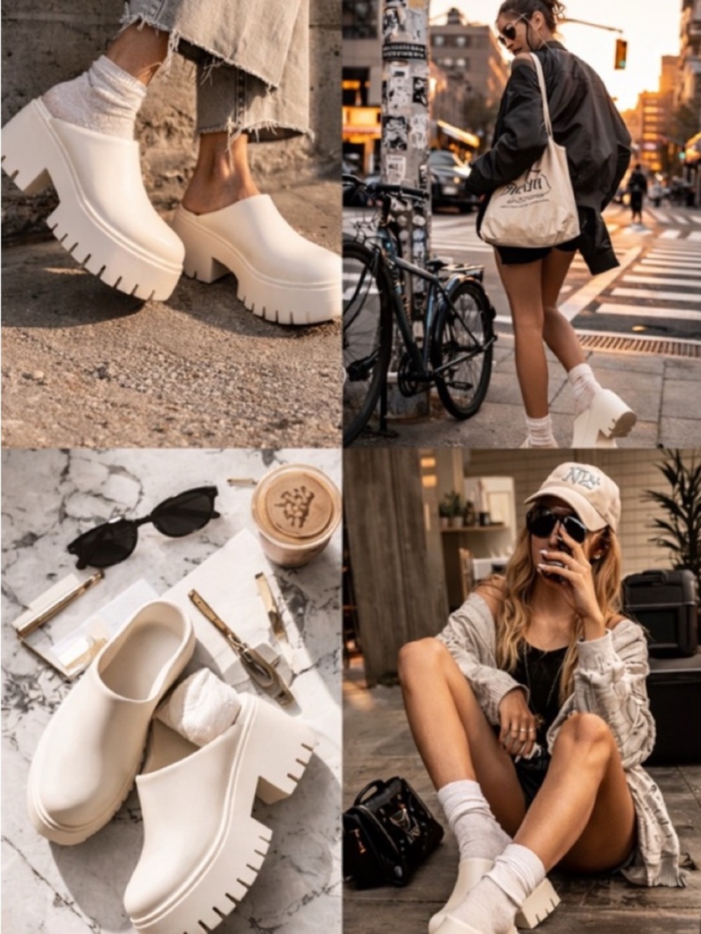 Jeffrey Campbell Clogge Platform Mule Cream - Picture 5 of 11